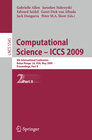 Buchcover Computational Science – ICCS 2009