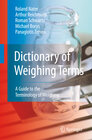 Buchcover Dictionary of Weighing Terms