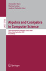 Buchcover Algebra and Coalgebra in Computer Science