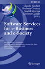 Buchcover Software Services for e-Business and e-Society