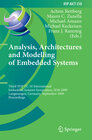 Buchcover Analysis, Architectures and Modelling of Embedded Systems