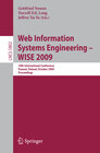 Buchcover Web Information Systems Engineering - WISE 2009