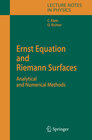 Buchcover Ernst Equation and Riemann Surfaces