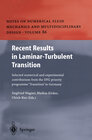 Buchcover Recent Results in Laminar-Turbulent Transition