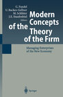 Buchcover Modern Concepts of the Theory of the Firm