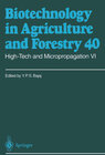 Buchcover High-Tech and Micropropagation VI