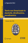 Buchcover Teorie non linearizzate in elasticità, idrodinamica e aerodinamica
