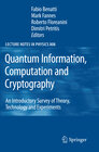 Buchcover Quantum Information, Computation and Cryptography