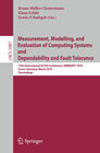 Buchcover Measurement, Modelling, and Evaluation of Computing Systems and Dependability in Fault Tolerance