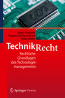 Buchcover Technikrecht