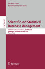 Buchcover Scientific and Statistical Database Management
