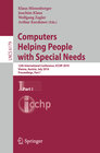 Buchcover Computers Helping People with Special Needs, Part I