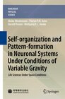 Buchcover Self-organization and Pattern-formation in Neuronal Systems Under Conditions of Variable Gravity