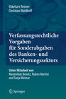 Buchcover Verfassungsrechtliche Vorgaben für Sonderabgaben des Banken- und Versicherungssektors