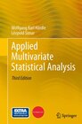 Buchcover Applied Multivariate Statistical Analysis