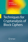 Buchcover Techniques for Cryptanalysis of Block Ciphers