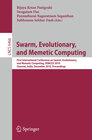 Buchcover Swarm, Evolutionary, and Memetic Computing