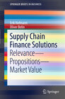 Buchcover Supply Chain Finance Solutions