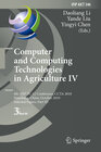 Buchcover Computer and Computing Technologies in Agriculture IV