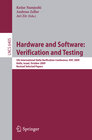 Buchcover Hardware and Software: Verification and Testing