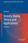 Buchcover Density Matrix Theory and Applications