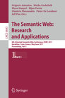 Buchcover The Semantic Web: Research and Applications