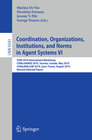 Buchcover Coordination, Organizations, Institutions, and Norms in Agent Systems VI