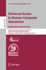Buchcover Universal Access in Human-Computer Interaction. Applications and Services