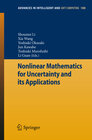 Buchcover Nonlinear Mathematics for Uncertainty and its Applications