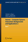 Buchcover Human – Computer Systems Interaction: Backgrounds and Applications 2