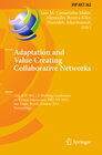 Buchcover Adaptation and Value Creating Collaborative Networks