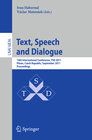 Buchcover Text, Speech and Dialogue