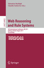 Buchcover Web Reasoning and Rule Systems