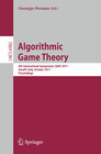 Buchcover Algorithmic Game Theory