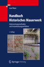 Buchcover Handbuch Historisches Mauerwerk