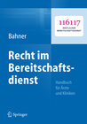 Buchcover Recht im Bereitschaftsdienst