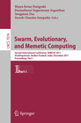Buchcover Swarm, Evolutionary, and Memetic Computing