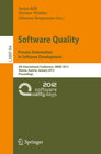 Buchcover Software Quality