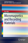 Buchcover Micromagnetics and Recording Materials