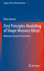 Buchcover First Principles Modelling of Shape Memory Alloys