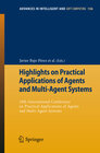 Buchcover Highlights on Practical Applications of Agents and Multi-Agent Systems