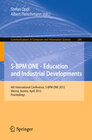 Buchcover S-BPM ONE - Education and Industrial Developments