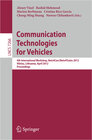 Buchcover Communication Technologies for Vehicles