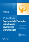 Buchcover S3-Leitlinie Psychosoziale Therapien bei schweren psychischen Erkrankungen