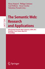 Buchcover The Semantic Web: Research and Applications