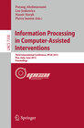 Buchcover Information Processing in Computer Assisted Interventions