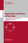 Buchcover Application and Theory of Petri Nets