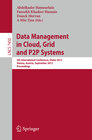 Buchcover Data Mangement in Cloud, Grid and P2P Systems