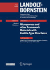 Buchcover Zeolite-Type Crystal Structures and their Chemistry. Framework Type Codes STO to ZON