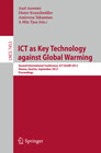 Buchcover ICT as Key Technology against Global Warming